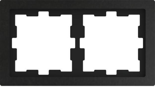 ARDEBO.de Merten MEG4020-6547 D-Life Stein Rahmen, 2fach, schiefer