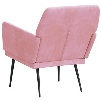 Sessel Rosa 62x79x79 cm Samt
