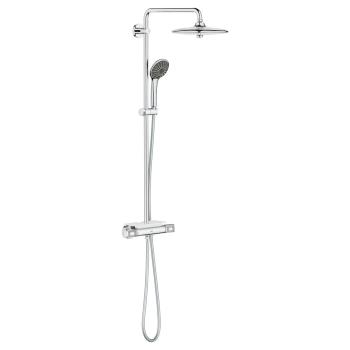 ARDEBO.de GROHE Vitalio Joy 260 Duschsystem, zur Wandmontage, EcoJoy, chrom (26403002)