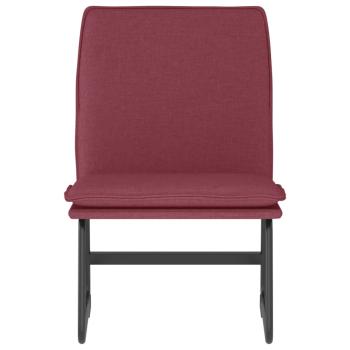 Loungesessel Weinrot 52x75x76 cm Stoff