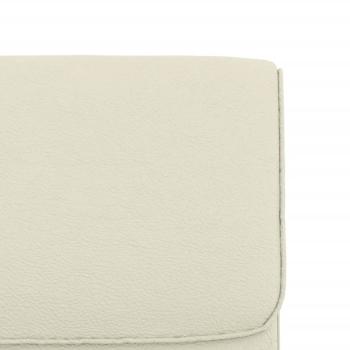 Loungesessel Creme 55x64x80 cm Kunstleder