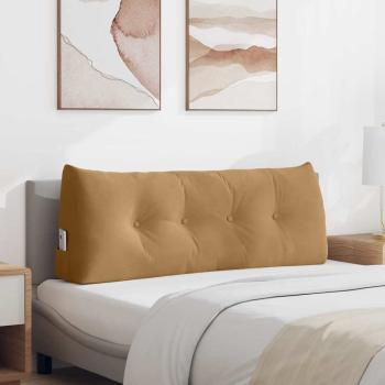 ARDEBO.de - Rückenkissen Braun 120 x 24 x 50 cm Samt