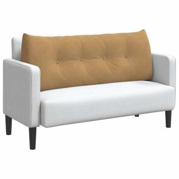 Rückenkissen Braun 120 x 24 x 50 cm Samt