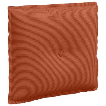 Rückenkissen Rot-Orange 50 x 45 cm Cordstoff