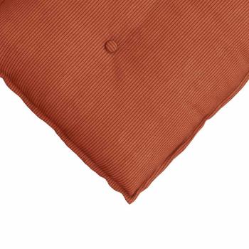 Rückenkissen Rot-Orange 50 x 45 cm Cordstoff