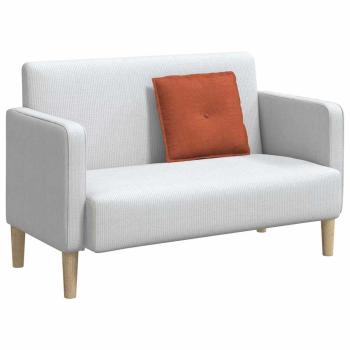 Rückenkissen Rot-Orange 50 x 45 cm Cordstoff