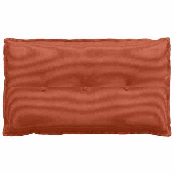 Rückenkissen Rot-Orange 80 x 50 cm Cordstoff