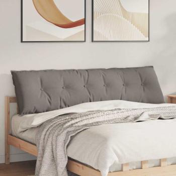 ARDEBO.de - Rückenkissen Taupe 180 x 19 x 50 cm Stoff