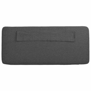 Gepolstertes Kopfteil mit Kopfteil Braun und Dunkelgrau 150 cm