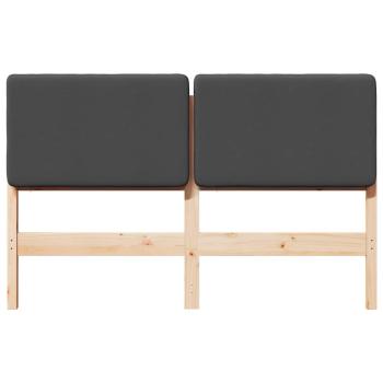 Gepolstertes Kopfteil mit Kopfteil Braun und Dunkelgrau 150 cm