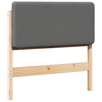 Gepolstertes Kopfteil mit Kopfteil Braun und Hellgrau 80 cm