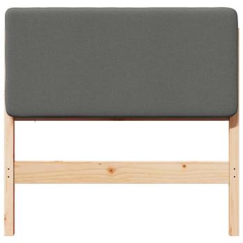 Gepolstertes Kopfteil mit Kopfteil Braun und Hellgrau 80 cm