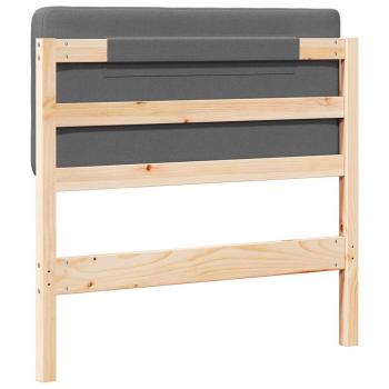 Gepolstertes Kopfteil mit Kopfteil Braun und Hellgrau 80 cm