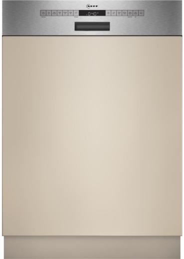 ARDEBO.de Neff S145HTS06E N50 Teilintegrierter Geschirrspüler, 60 cm breit, 13 Maßgedecke, AquaStop, 6 Programme, HomeConnect, Gebürsteter Stahl