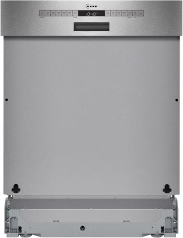 Neff S145HTS06E N50 Teilintegrierter Geschirrspüler, 60 cm breit, 13 Maßgedecke, AquaStop, 6 Programme, HomeConnect, Gebürsteter Stahl