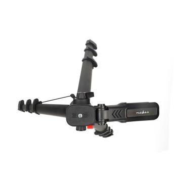Stativ | Maximale Belastbarkeit: 3 kg | Min. arbeitshöhe: 41.5 cm | Max. Arbeitshöhe: 160 cm | 5 Segmente | Pan & Tilt | Tragetasche enthalten | ABS / Aluminium | Schwarz