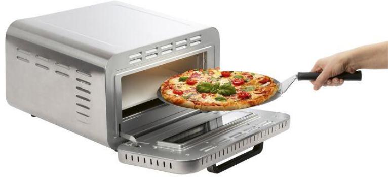 Profi Cook PC-PO 1323 Pizzabackofen, 2100 W, Timer, 5 Automatikprogramme, Edelstahl