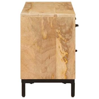 ARDEBO.de - TV-Ständer Braun 110 x 30 x 46 cm Massivholz Mango