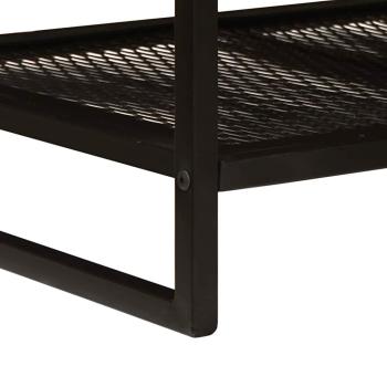 Couchtisch Braun und Schwarz 110 x 55 x 35 cm Massivholz Mango