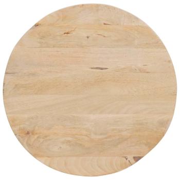 Nesting-Couchtische 3 pcs Weiß Massivholz Mango und Stahl