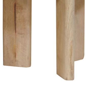 Satztische 2 pcs Schwarz Massivholz Mango