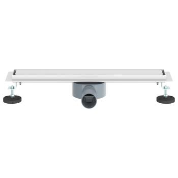 Duschablauf 2-in-1 mit 360° Siphon Silber 50 cm Edelstahl 304