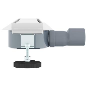 Duschablauf 2-in-1 mit 360° Siphon Silber 50 cm Edelstahl 304