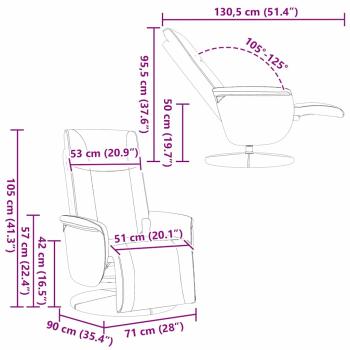 Massage Relaxsessel Weiß 71 x 90 x 105 cm PVC
