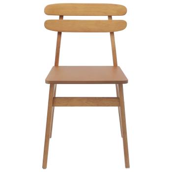 Esszimmerstuhl 2 pcs Natur Massivholz