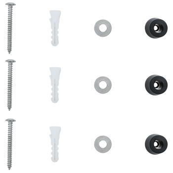 Wandmontierter Briefkasten Rot 29 x 13 x 41 cm Gussaluminium