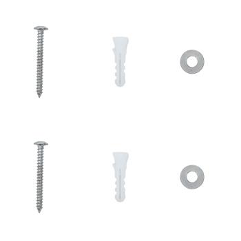 Wandmontierter Briefkasten mit Tür Schwarz 40,5 x 15,5 x 44 cm