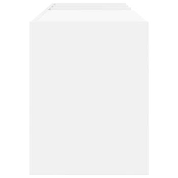 Schallplattenschrank Weiß 78,5 x 35 x 45 cm Holzwerkstoff