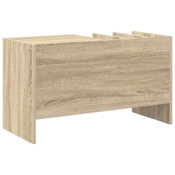 Schallplattenschrank mit Regal Sonoma-Eiche 78,5 x 35 x 45 cm