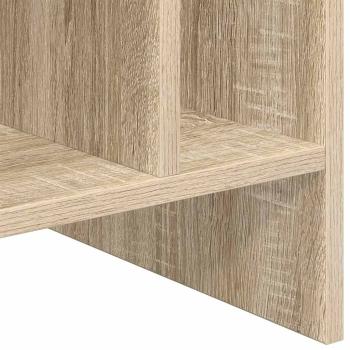 Schallplattenschrank mit Regal Sonoma-Eiche 78,5 x 35 x 45 cm