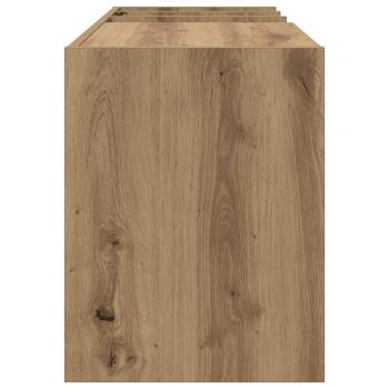 Schallplattenschrank mit Regal Artisan-Eiche 78,5 x 35 x 45 cm