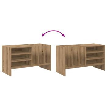 Schallplattenschrank mit Regal Artisan-Eiche 78,5 x 35 x 45 cm
