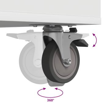 Golf Schrank Mit Rad Uni Weiß 120 x 45 x 98 cm