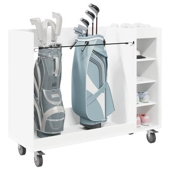 Golf Schrank Mit Rad Uni Weiß 120 x 45 x 98 cm