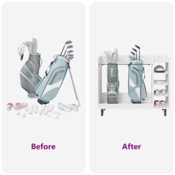 Golf Schrank Mit Rad Uni Weiß 120 x 45 x 98 cm