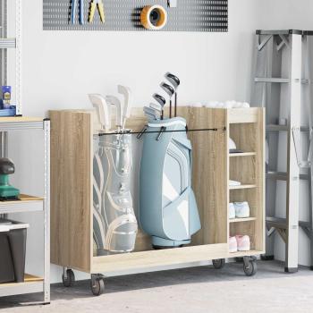 ARDEBO.de - Golf Schrank Mit Rad Uni Sonoma-Eiche 65 x 45 x 98 cm