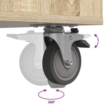 Golf Schrank Mit Rad Uni Sonoma-Eiche 65 x 45 x 98 cm