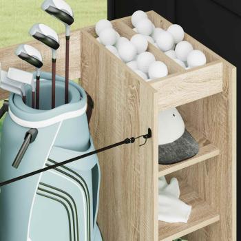 Golf Schrank Mit Rad Uni Sonoma-Eiche 65 x 45 x 98 cm