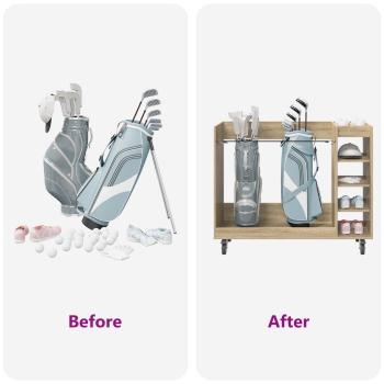 Golf Schrank Mit Rad Uni Sonoma-Eiche 65 x 45 x 98 cm