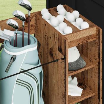 Golf Schrank Mit Rad Uni Altholz 65 x 45 x 98 cm