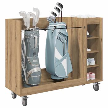 Golf Schrank Mit Rad Uni Artisan-Eiche 120 x 45 x 98 cm