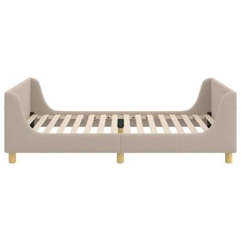 Kinderbettgestell mit Kopfteil Hellgrau 80 x 200 cm Schafstoff