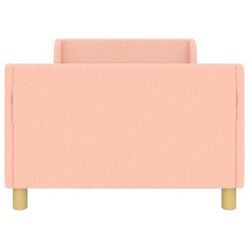 Kinderbettgestell mit Kopfteil Rosa 90 x 200 cm Schafstoff