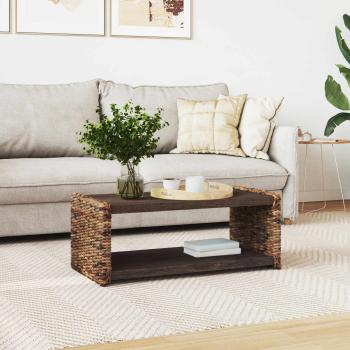 Beistelltisch Natur 44,5 x 45 x 45 cm Massives Mahagoni Holz