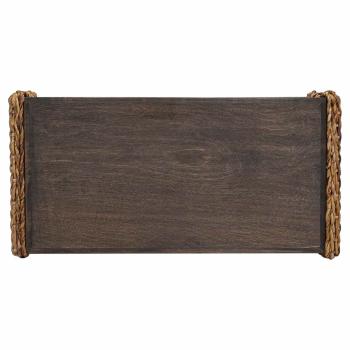 Beistelltisch Natur 44,5 x 45 x 45 cm Massives Mahagoni Holz