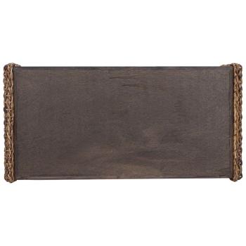 Beistelltisch Natur 44,5 x 45 x 45 cm Massives Mahagoni Holz